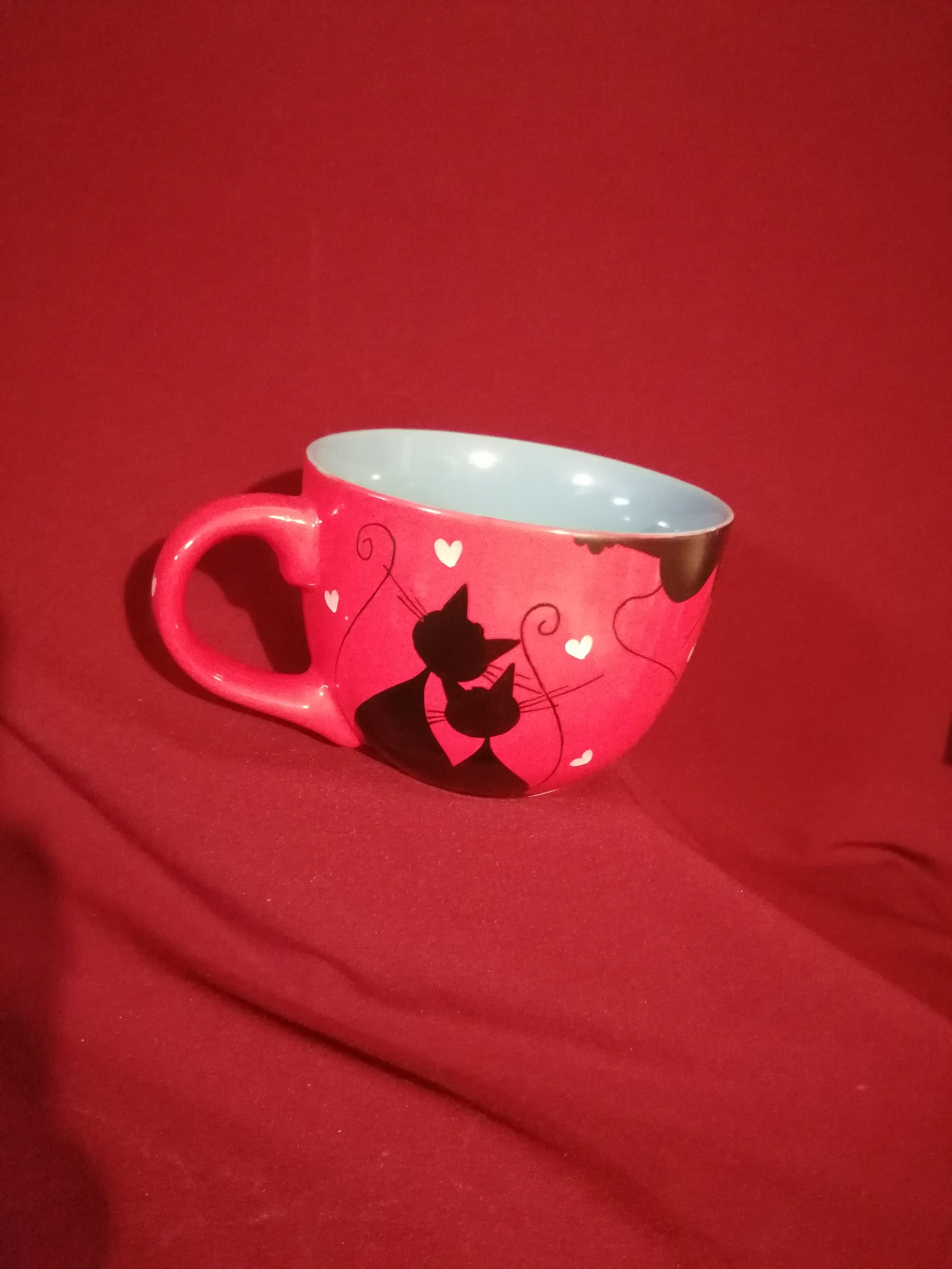 macskás jumbo bögre