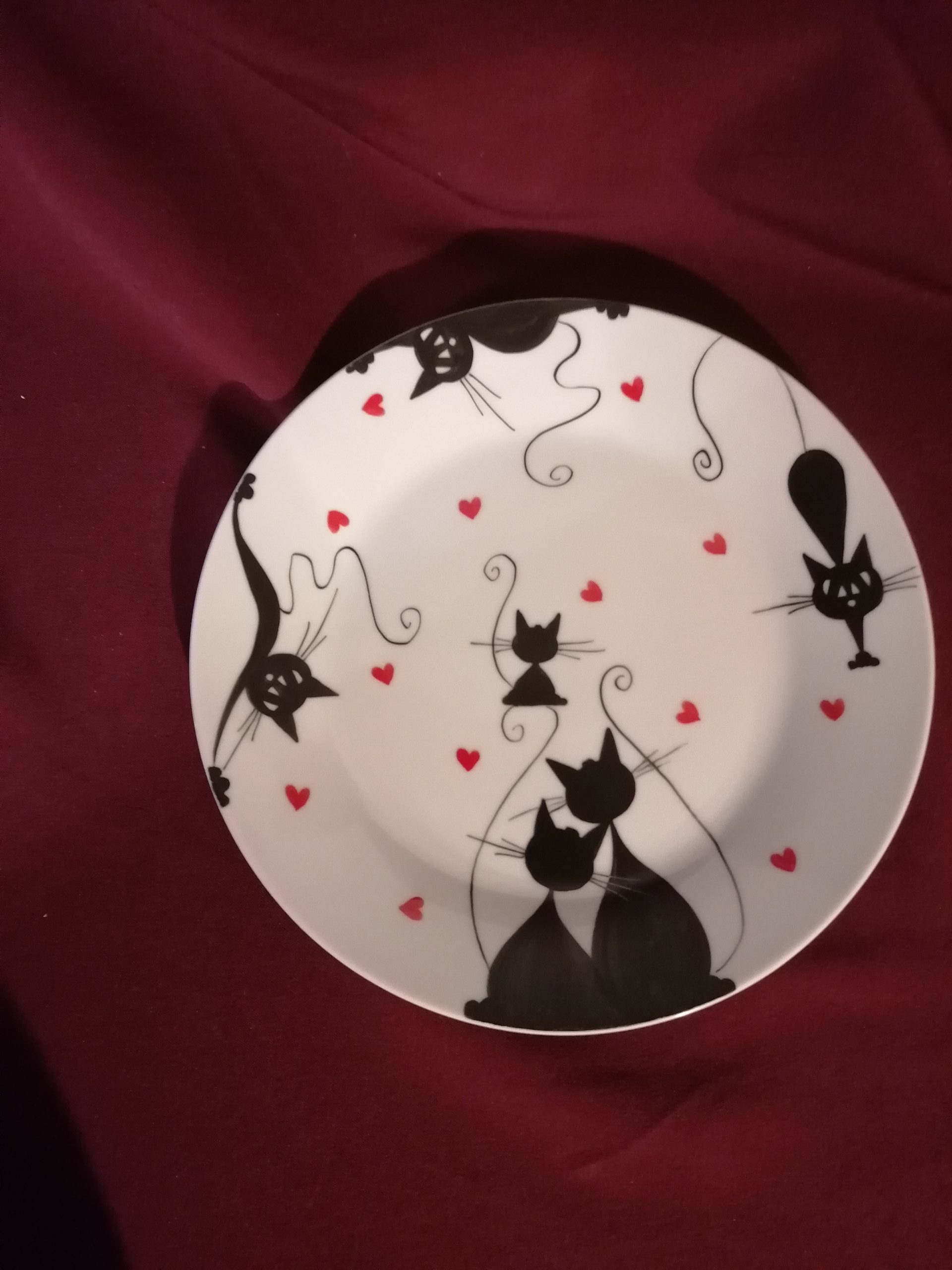 Cicás desszertes porcelán tányér - Image 2