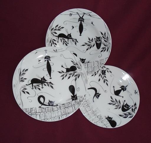 Cicás porcelán tányér szett