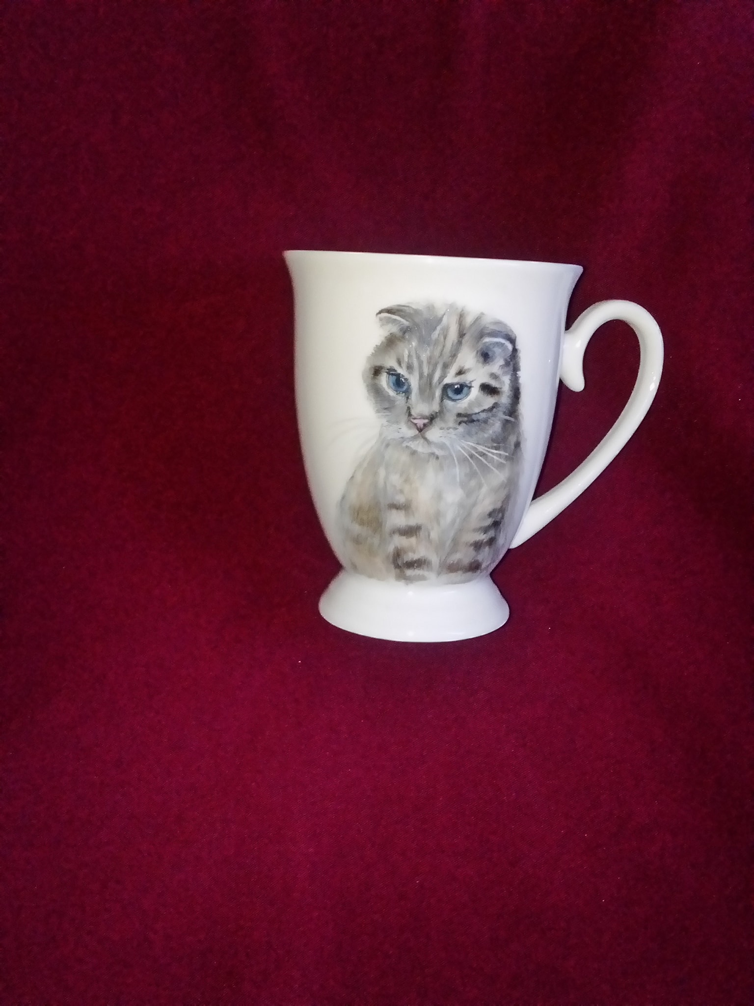 Egyedi cica portrés bögre, kézzel festve - Image 5