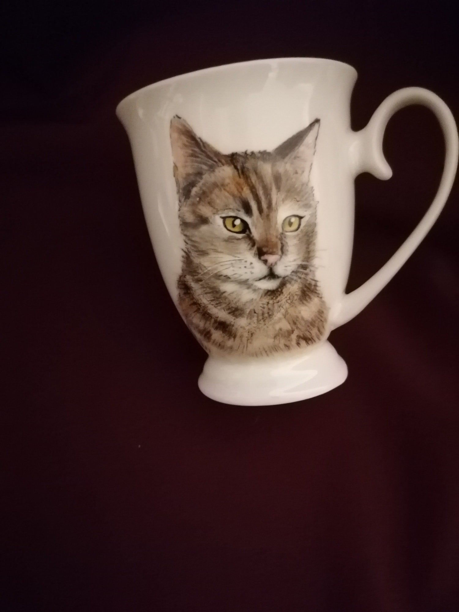 Egyedi cica portrés bögre, kézzel festve - Image 7