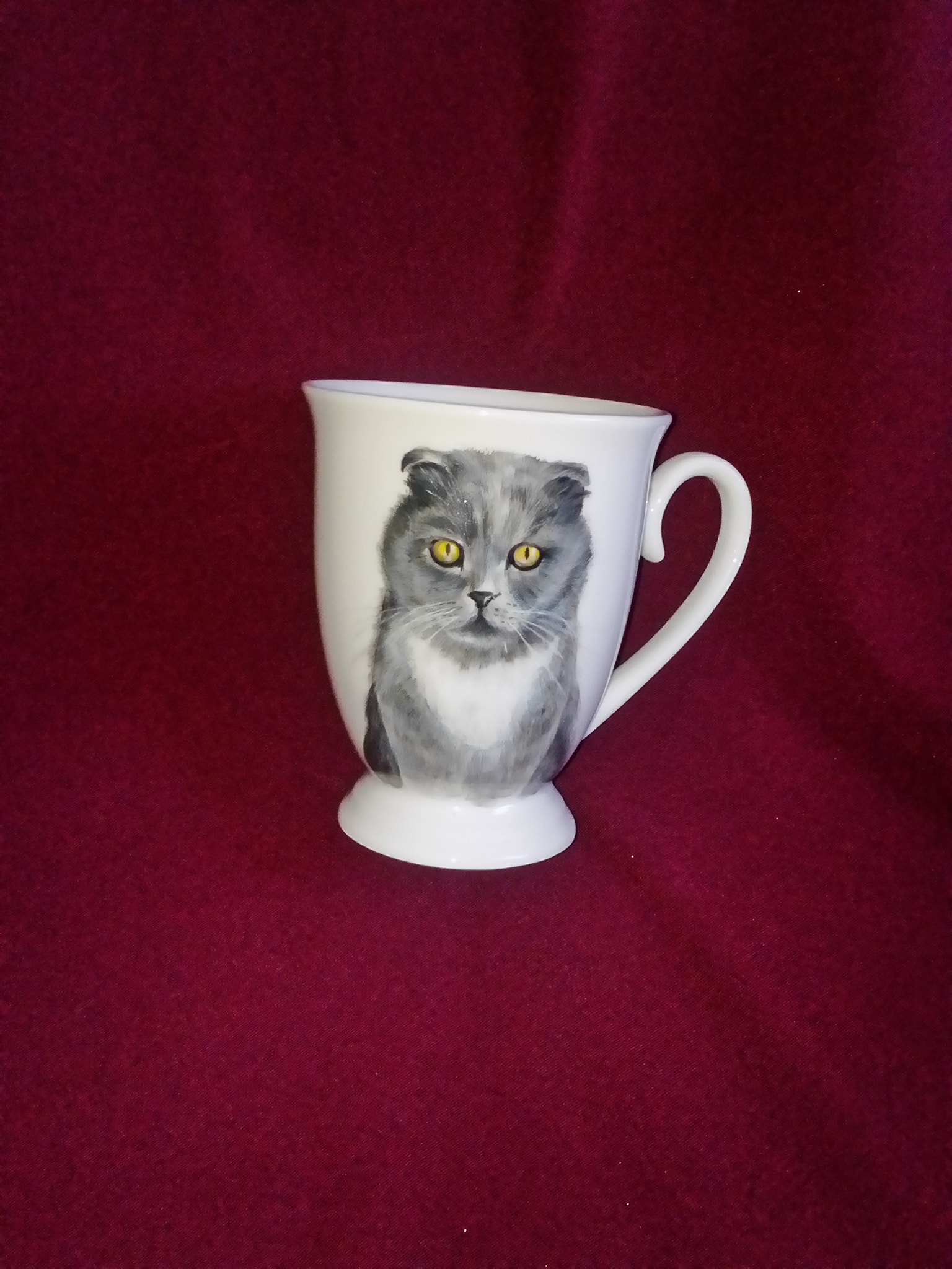 Egyedi cica portrés bögre, kézzel festve - Image 8