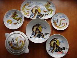 Nászajándék, étkészlet geometrikus mintával - Image 2