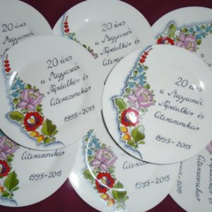 Céges ajándék tányér