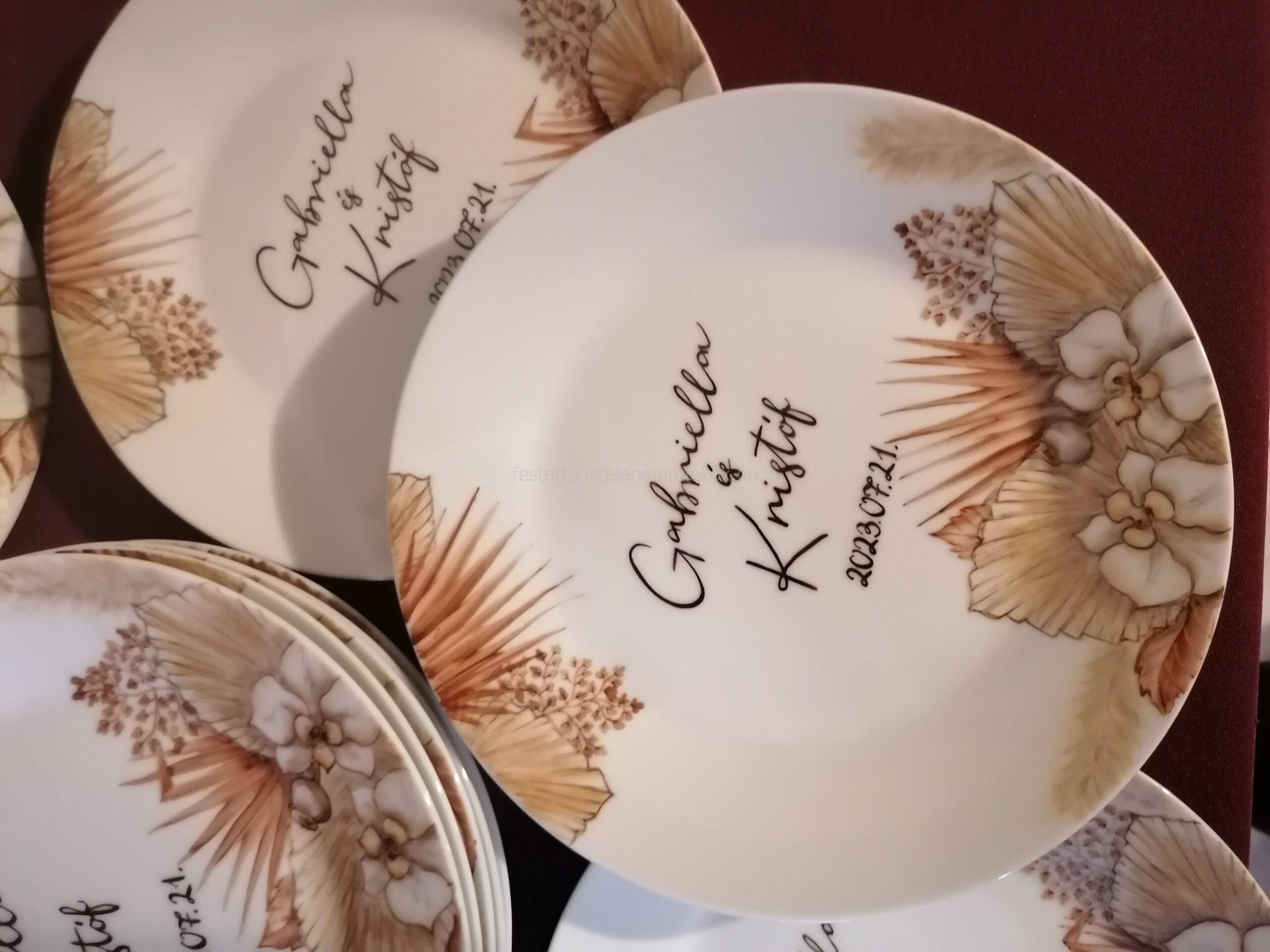 Esküvői köszönetajándék vendégeknek egyedi mintával