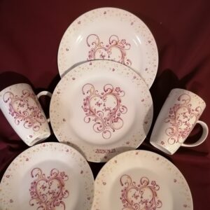 Nászajándék porcelán készlet