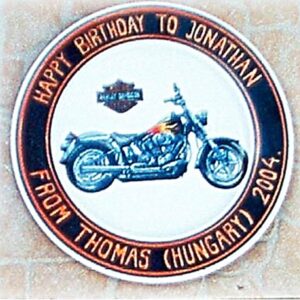 Kézzel festett motoros tányér