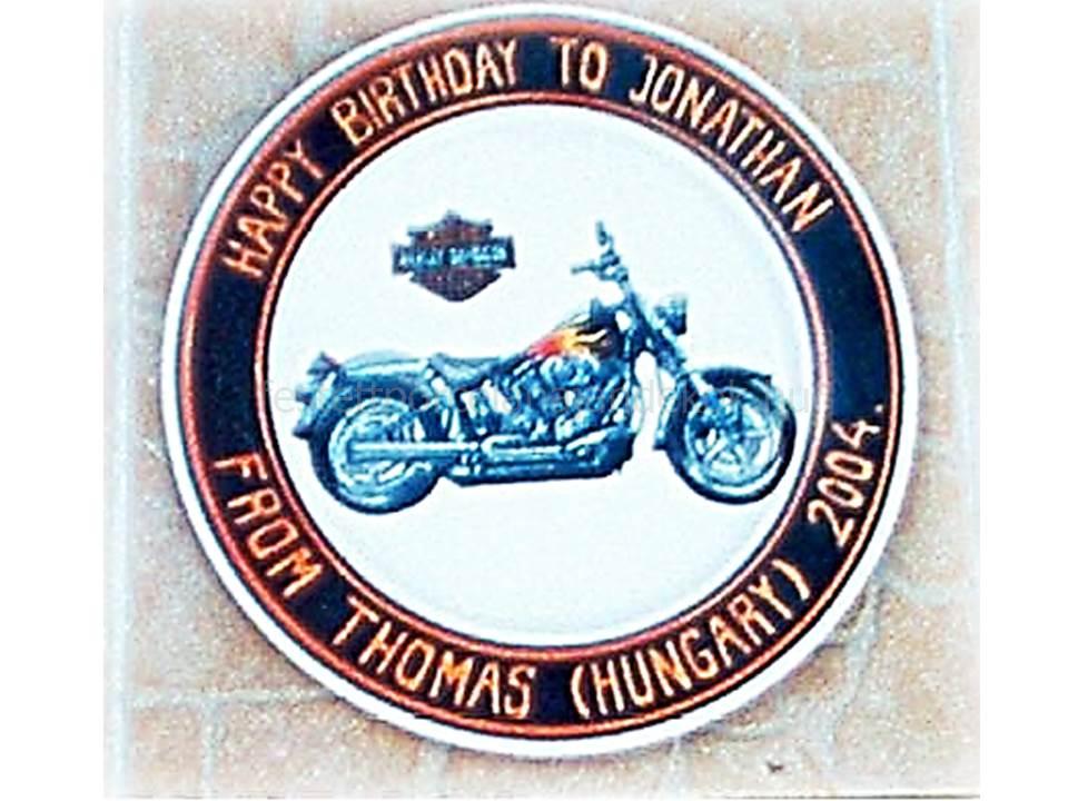 Kézzel festett motoros tányér